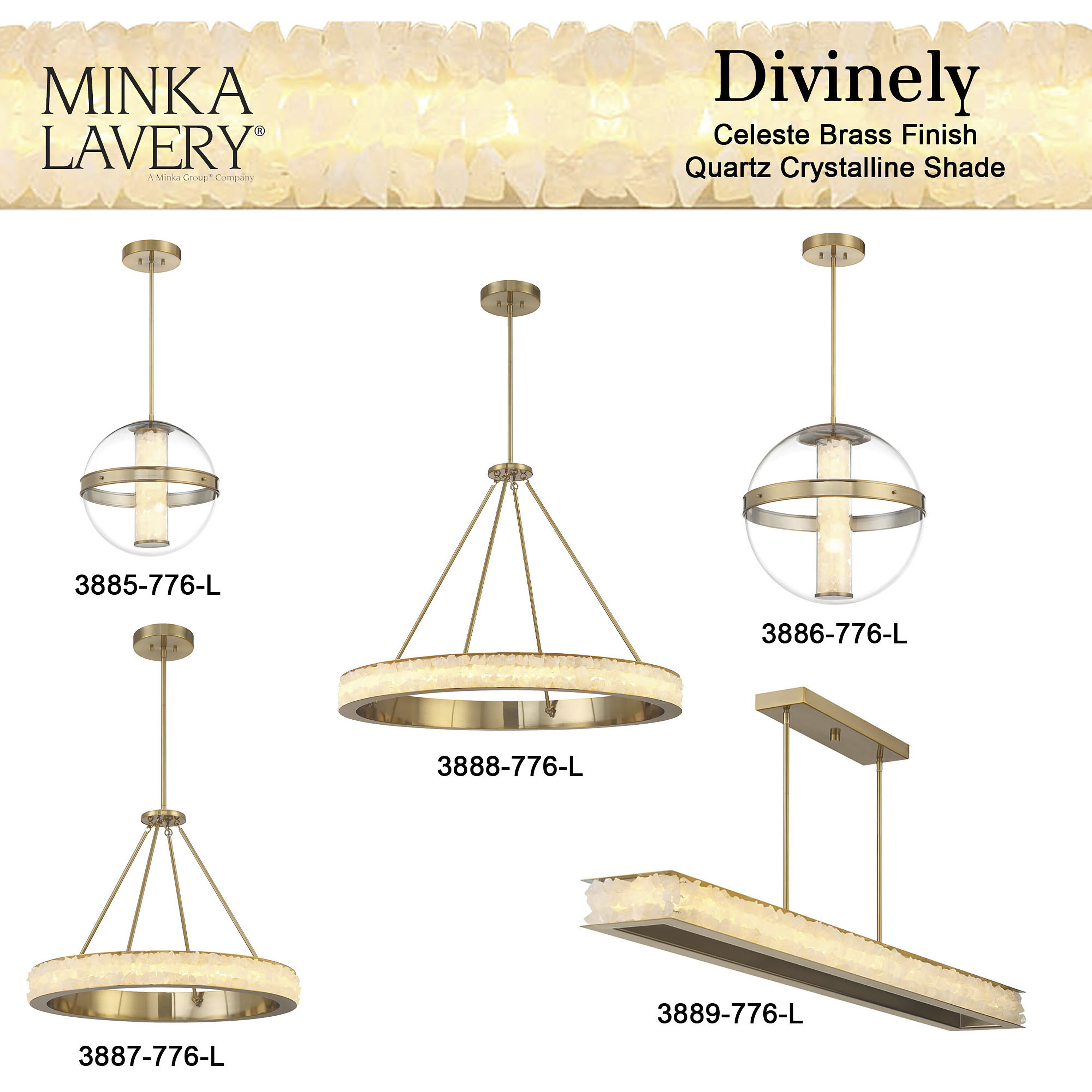 Divinely LED 29 inch Celeste Brass Chandelier Ceiling Light